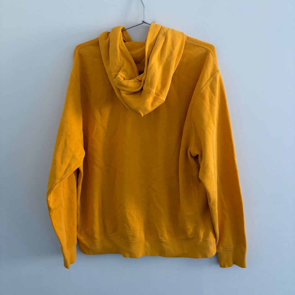 Nike Mens Swoosh Pullover Hoodie Gold Yellow Large - Picture 3 of 5